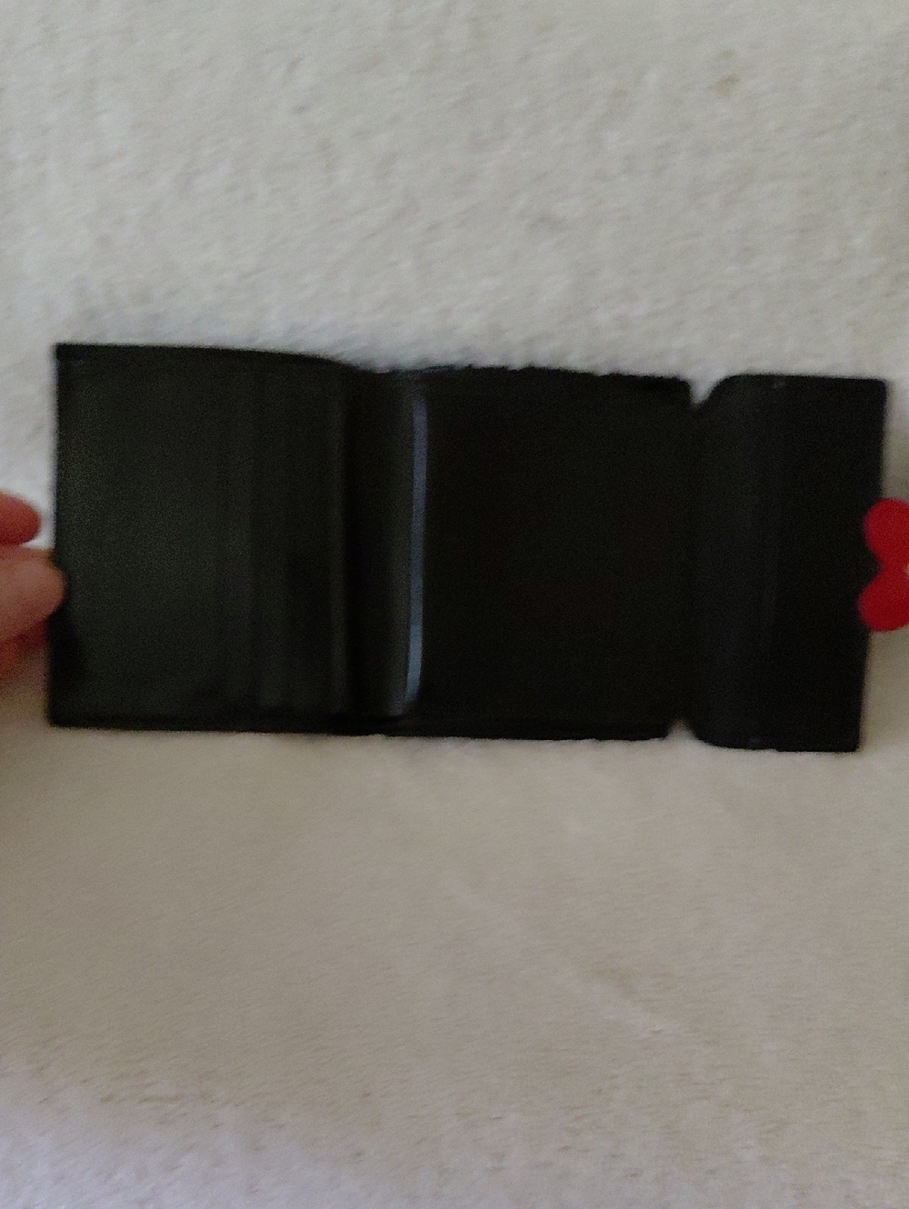Moschino Black Women's Wallet with Red Heart Accent - Picture 5 of 7